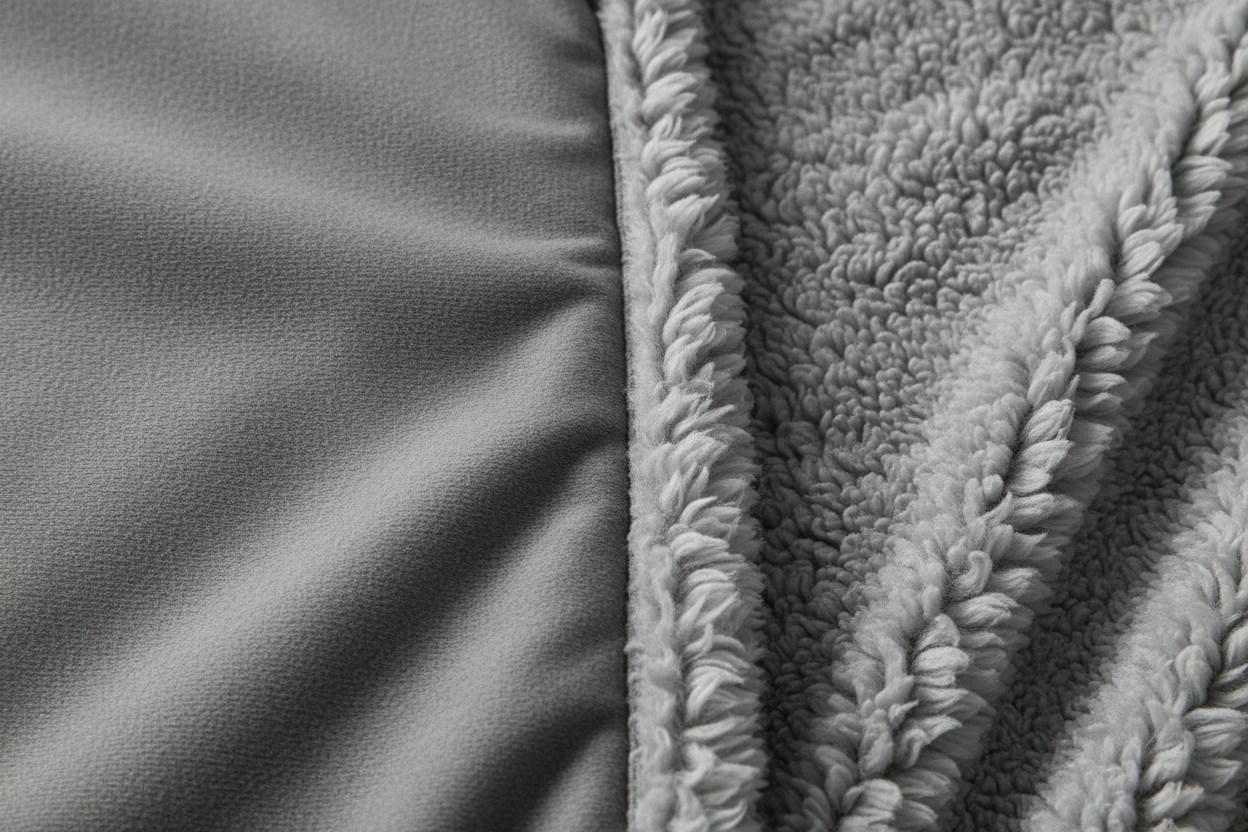 make it from soft flannel and sherpa